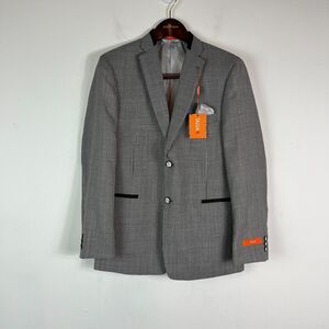 Tallia NWT Men's Black and White Pattern Single Breasted Blazer Size 18R